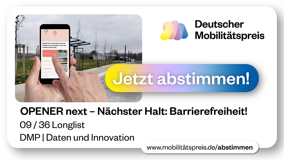 Banner für Deutschen Mobilitätspreis 2022